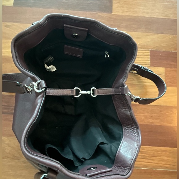 Marc Jacobs Q Fran Burgundy cardamom Italian leather tote - Picture 6 of 7